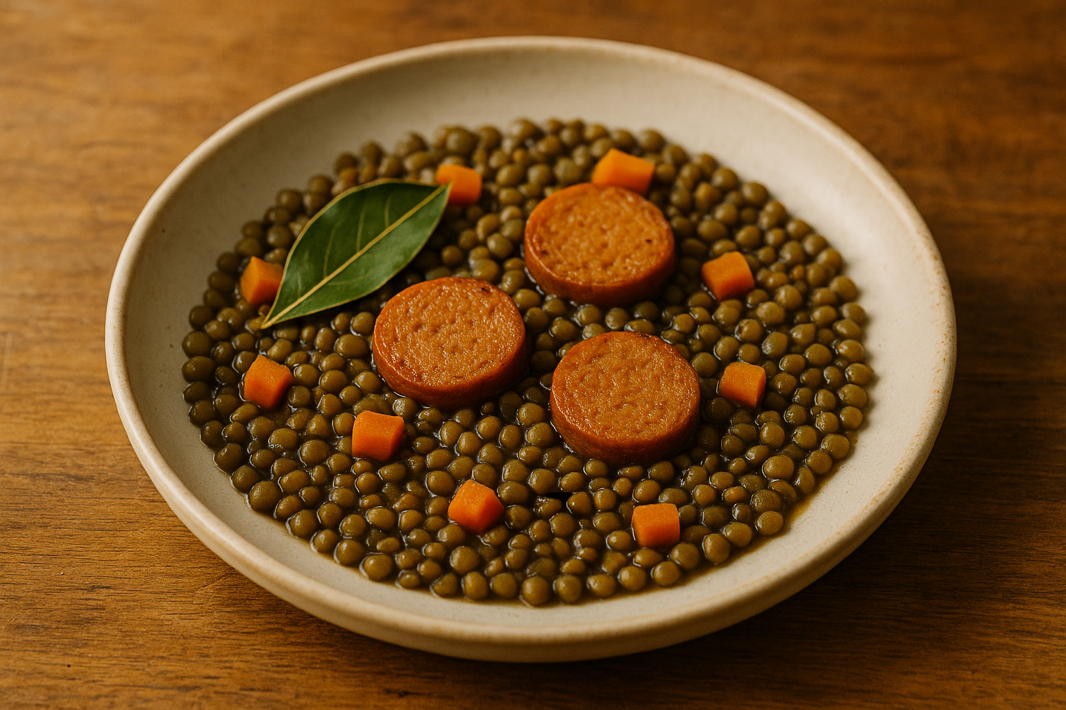 Photo de la recette: Faucisses aux lentilles