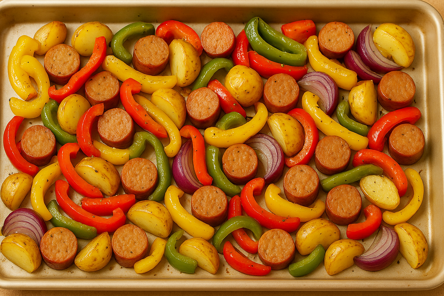 Photo de la recette: Faucisses à l'italienne sur plaque